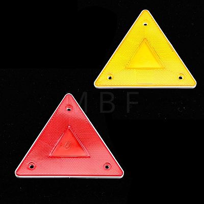 10Pcs 2 Colors Slow Moving Vehicle Sign AJEW-CA0003-39-1