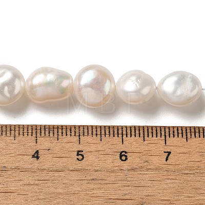 Natural Baroque Pearl Keshi Pearl Beads Strands PEAR-K004-33-1