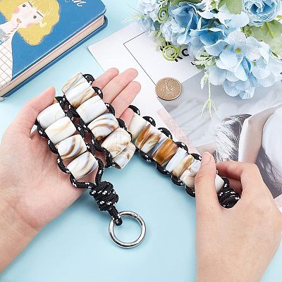 Marble Pattern Acrylic Beaded Bag Straps DIY-WH0304-351-1