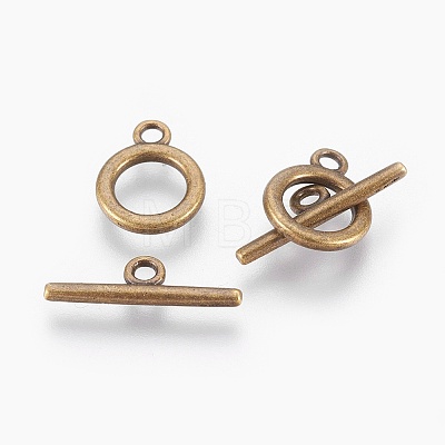 Alloy Toggle Clasps LS-TIBE-EA774Y-AB-RS-1