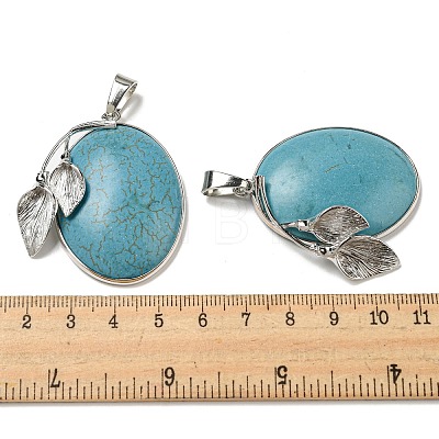 Synthetic Turquoise Pendants G-Z050-05A-1