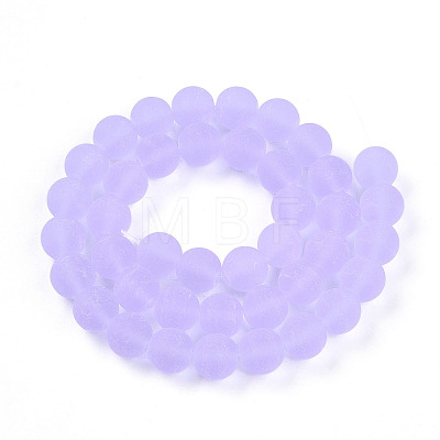 Transparent Glass Beads Strands GLAA-T032-T10mm-MD01-1