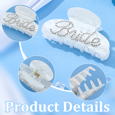 Acrylic Claw Hair Clips OHAR-WH0001-26-1