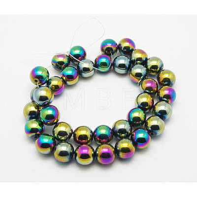 Non-Magnetic Synthetic Hematite Beads Strands G-D016-3-1