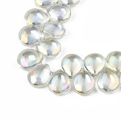 Electroplate Glass Beads Strand EGLA-S188-27-B03-1