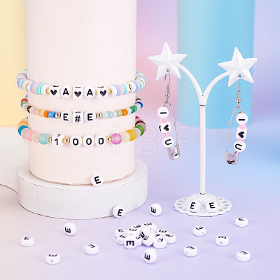 500Pcs Acrylic Horizontal Hole Letter Beads OACR-YS0001-03E-1