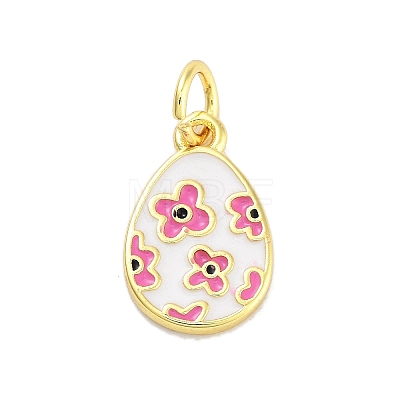 Rack Plating Brass Enamel Charms KK-M293-37G-02-1