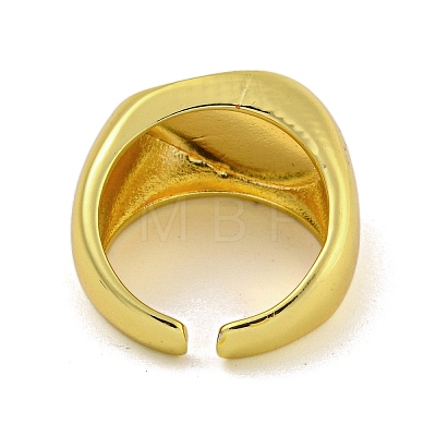 Brass Cuff Rings for Women RJEW-E294-03G-02-1