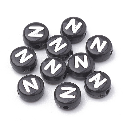 Opaque Acrylic Beads LS-X-SACR-N002-02N-1