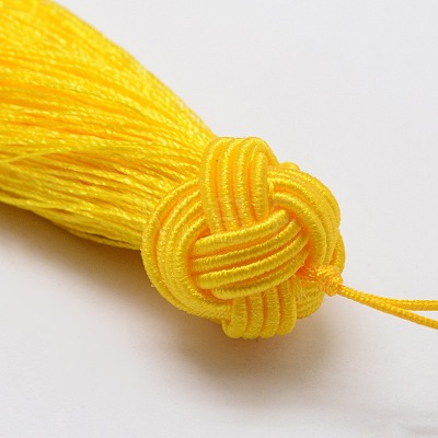 Nylon Tassels Big Pendant Decorations HJEW-L014-M-1