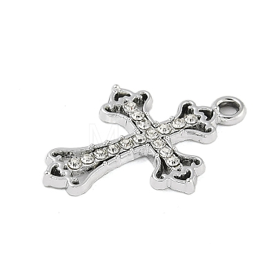 Alloy Rhinestone Pendants PALLOY-P308-01P-1