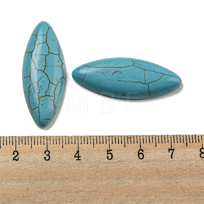 Dyed Synthetic Turquoise Cabochons G-B070-02-1