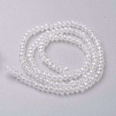 Electroplate Glass Beads Strands EGLA-F124-FR-B11-1