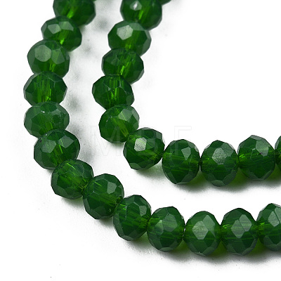 Opaque Solid Color Glass Beads Strands EGLA-A034-P4mm-D27-1