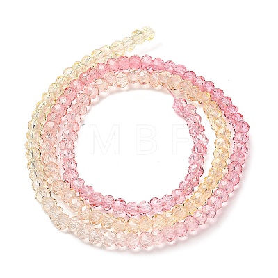Transparent Painted Glass Beads Strands LS-DGLA-A034-T1mm-A09-1