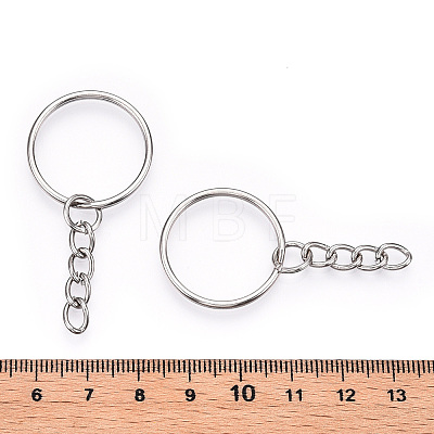 Iron Split Key Rings with Chain FIND-B028-19P-1