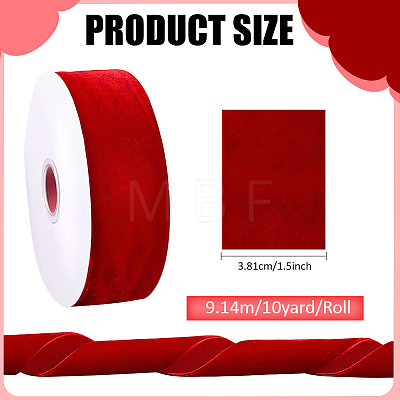 Velvet Ribbon OCOR-WH0078-529B-1