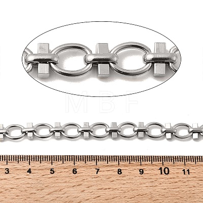 304 Stainless Steel Oval Link Chains CHS-Z007-06P-1