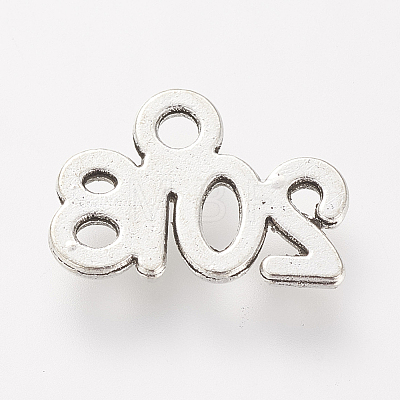 Tibetan Style Alloy Charms TIBE-S306-04AS-RS-1