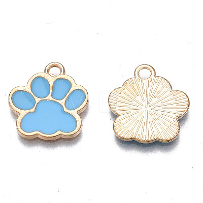 Alloy Enamel Pendants X1-ENAM-T016-22LG-E-RS-1