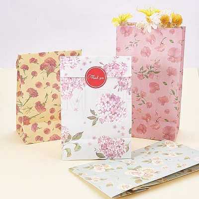 Flowers Floral Paper Gift Bag CARB-PH0001-01-1