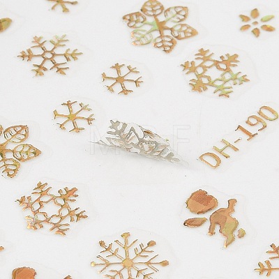 PET Christmas Laser Nail Art  Sticker MRMJ-B003-03G-1