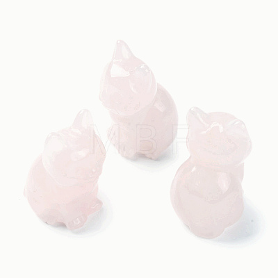 Natural Rose Quartz Display Decorations DJEW-P019-D01-1