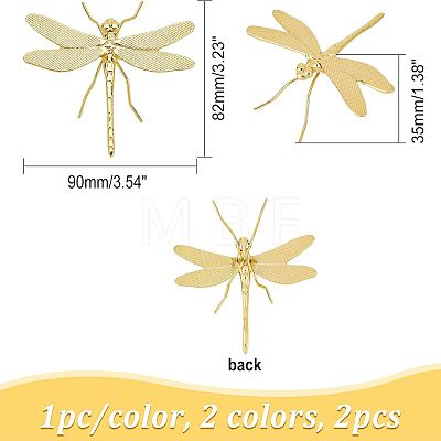 2Pcs 2 Colors Alloy Display Decoration OFST-CA0001-01-1