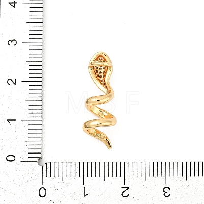 Brass Micro Pave Cubic Zirconia Pendants KK-P302-09G-1