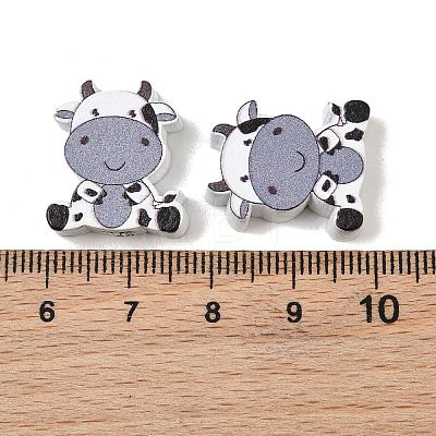 Printed Schima Wood Beads WD-CBA91F0-12-1