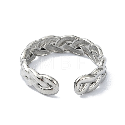 304 Stainless Steel Cuff Rings RJEW-M019-23P-1