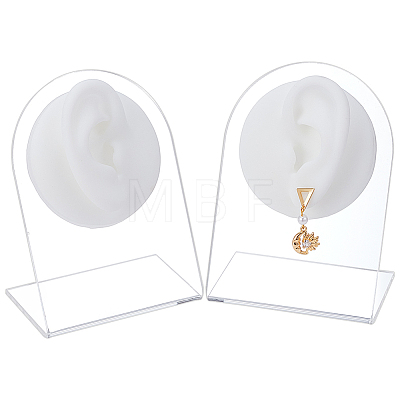 2Pcs 2 Styles Soft Silicone Ear Displays Mould ODIS-UN0001-28A-1