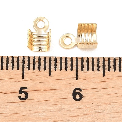Brass Folding Crimp Ends KK-C163-09G-1