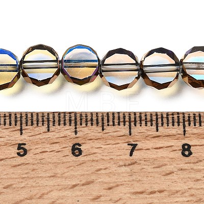 Electroplated Transparent Glass Beads Strands GL-CBA98F0-06A-07-1