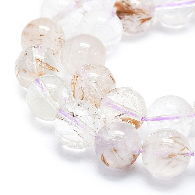 Natural Rutilated Quartz Beads Strands G-K245-A04-05-1