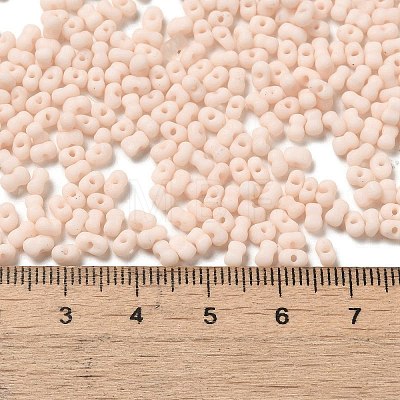 Glass Frosted Seed Beads SEED-K009-05B-07-1