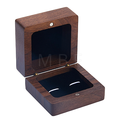 Wood Cuff-link Gift Storage Magnetic Boxes CON-WH0089-217B-1
