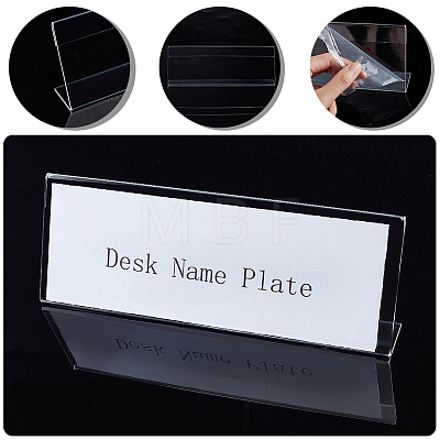 Acrylic Table Sign Holders AJEW-WH0033-14B-1