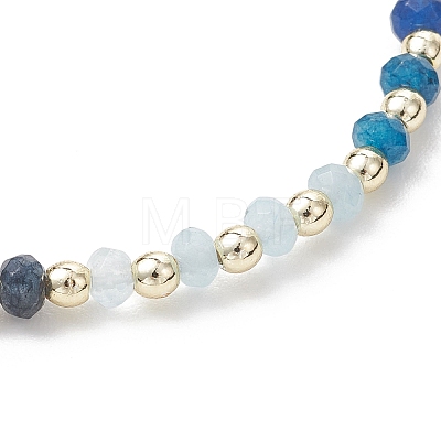 Dyed Natural Malaysia Jade & Synthetic Hematite Beaded Stretch Bracelets for Women BJEW-JB13069-02-1