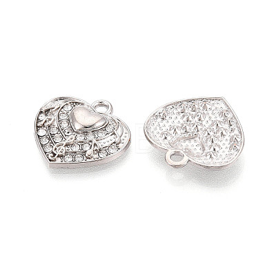 Alloy Rhinestone Pendants FIND-N008-28P-1