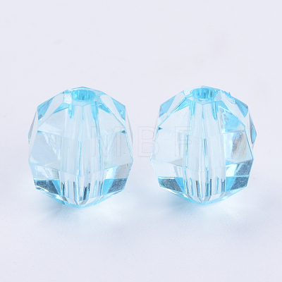 Transparent Acrylic Beads TACR-Q256-6mm-V38-1