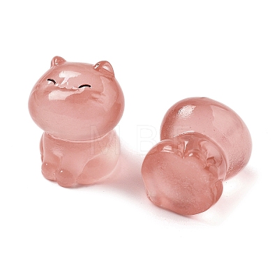 Luminous Resin Cute Little Cat Ornaments RESI-R459-01B-1