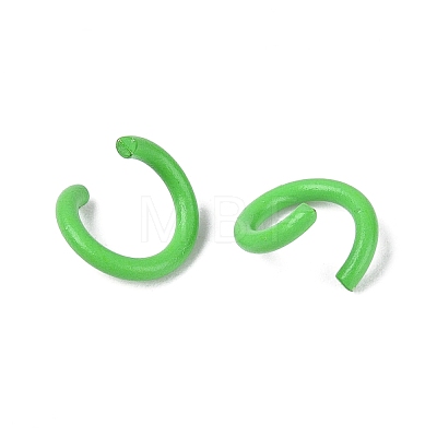 Spray Painted Iron Open Jump Rings IFIN-T017-04B-12-1