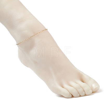 304 Stainless Steel Paperclip Anklets AJEW-AN00513-1