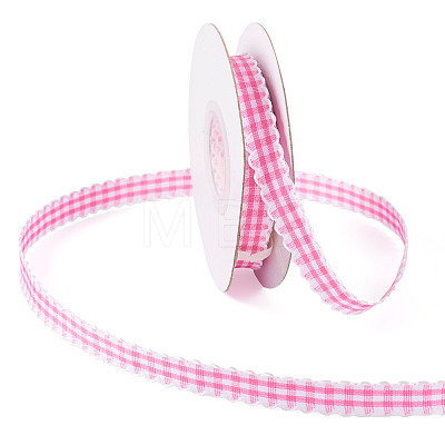 10 Yards Flat Polycotton(Polyester Cotton) Ribbon OCOR-TAC0030-01E-1