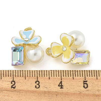 Rack Plating Alloy Enamel Pendants FIND-M033-02-1