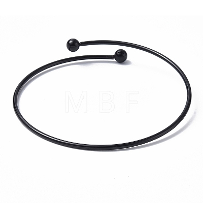 Adjustable 304 Stainless Steel Wire Cuff Bangle Making MAK-F286-02EB-1