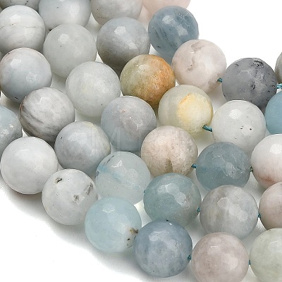 Natural Aquamarine Beads Strands LS-GG-CBA7BB7-A01-12mm-1