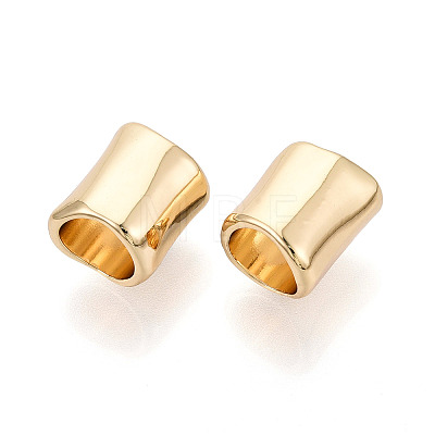 Rack Plating Alloy Large Hole Beads PALLOY-T091-45G-1