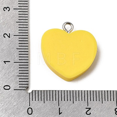 Opaque Resin Pendants RESI-C079-04B-1